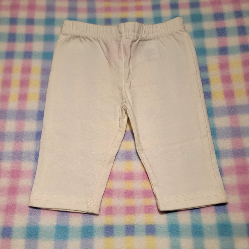MINIVILLE ♡ Precious Little White Elastic Waist Long Pants 3M